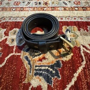 Tanner Goods Belt Black Leather USA Rare